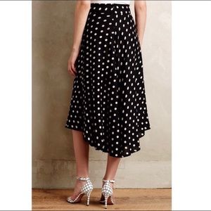 Elegant Anthropologie Polka Dot Skirt